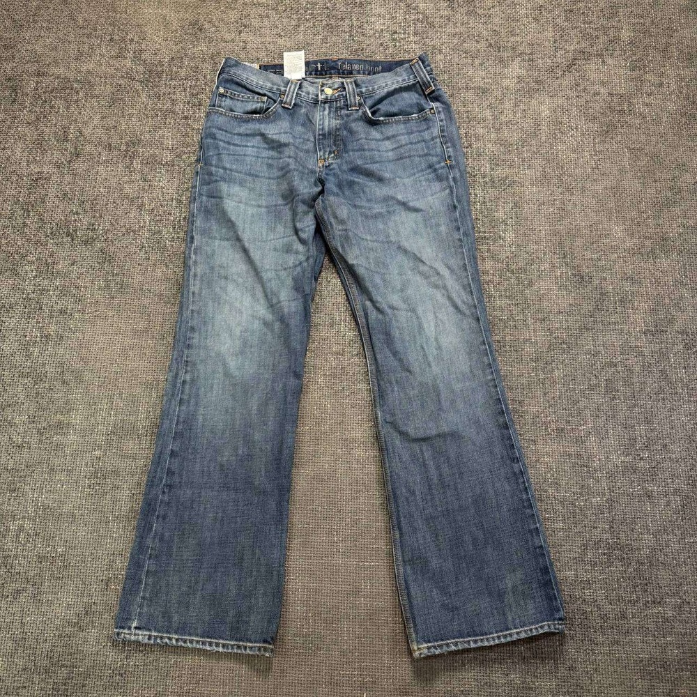 Carhartt Relaxed Boot Jeans Mens 32x31 Blue Medium Wash Workwear Denim